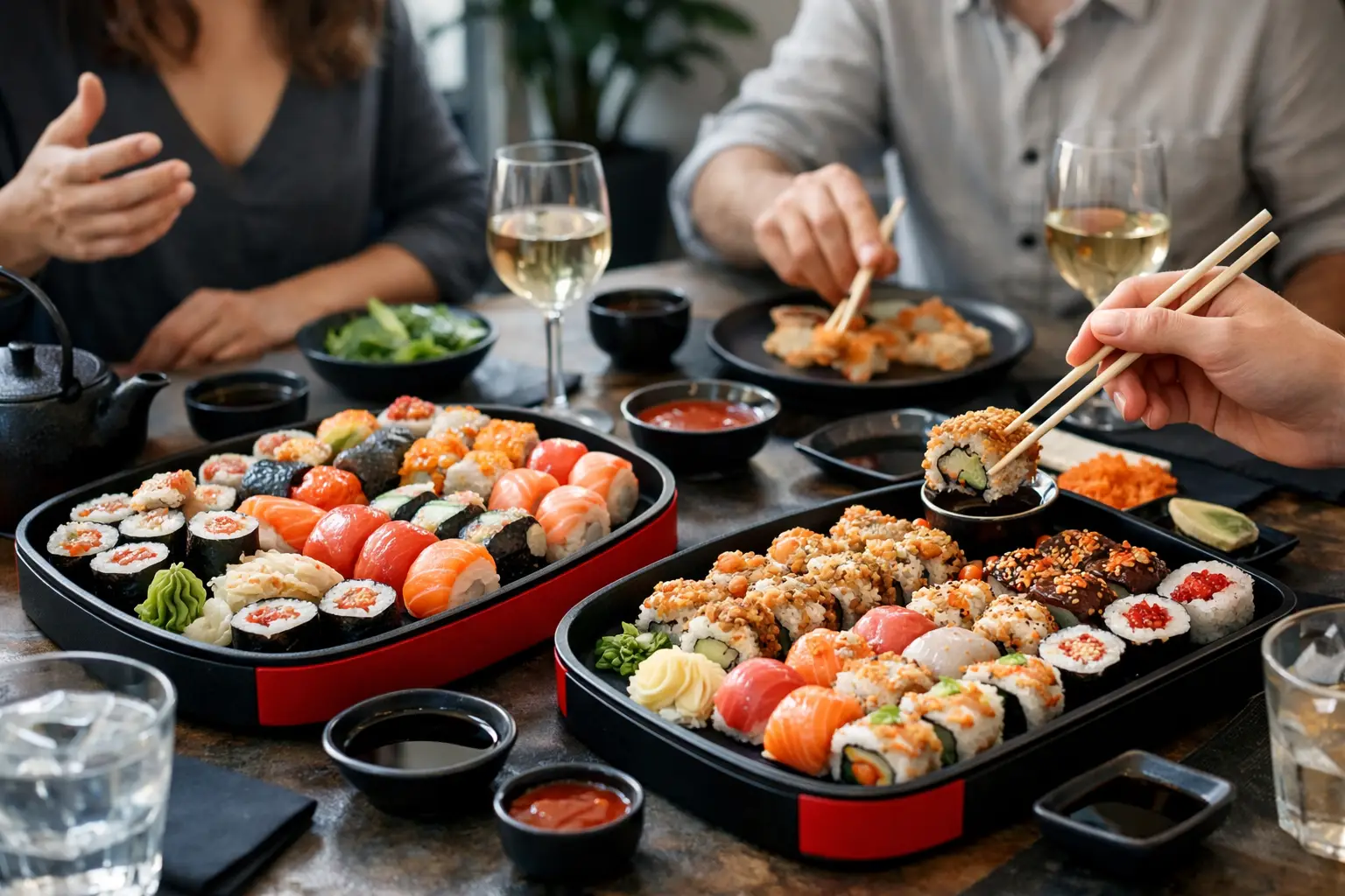 Menu sushi na spotkanie znajomych - co wybrać