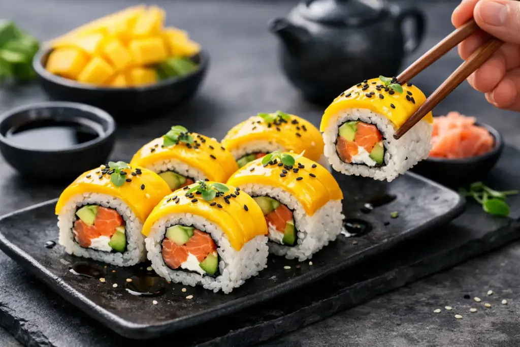 Rolki sushi z mango – co w nich tak wciąga?